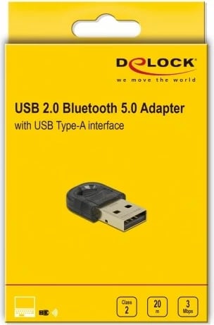 Adapter Bluetooth DeLOCK USB 2.0, Wireless, 3 Mbit/s