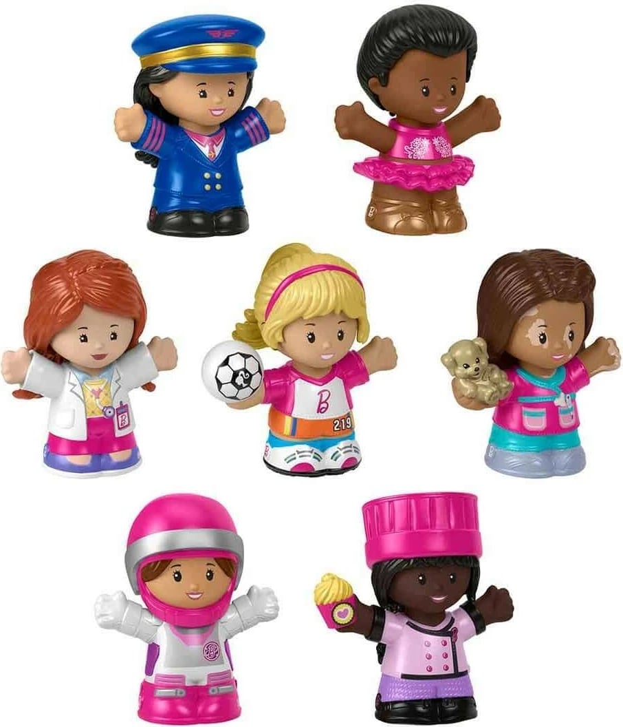 Figura Barbie Fisher-Price Little People, 7 copë