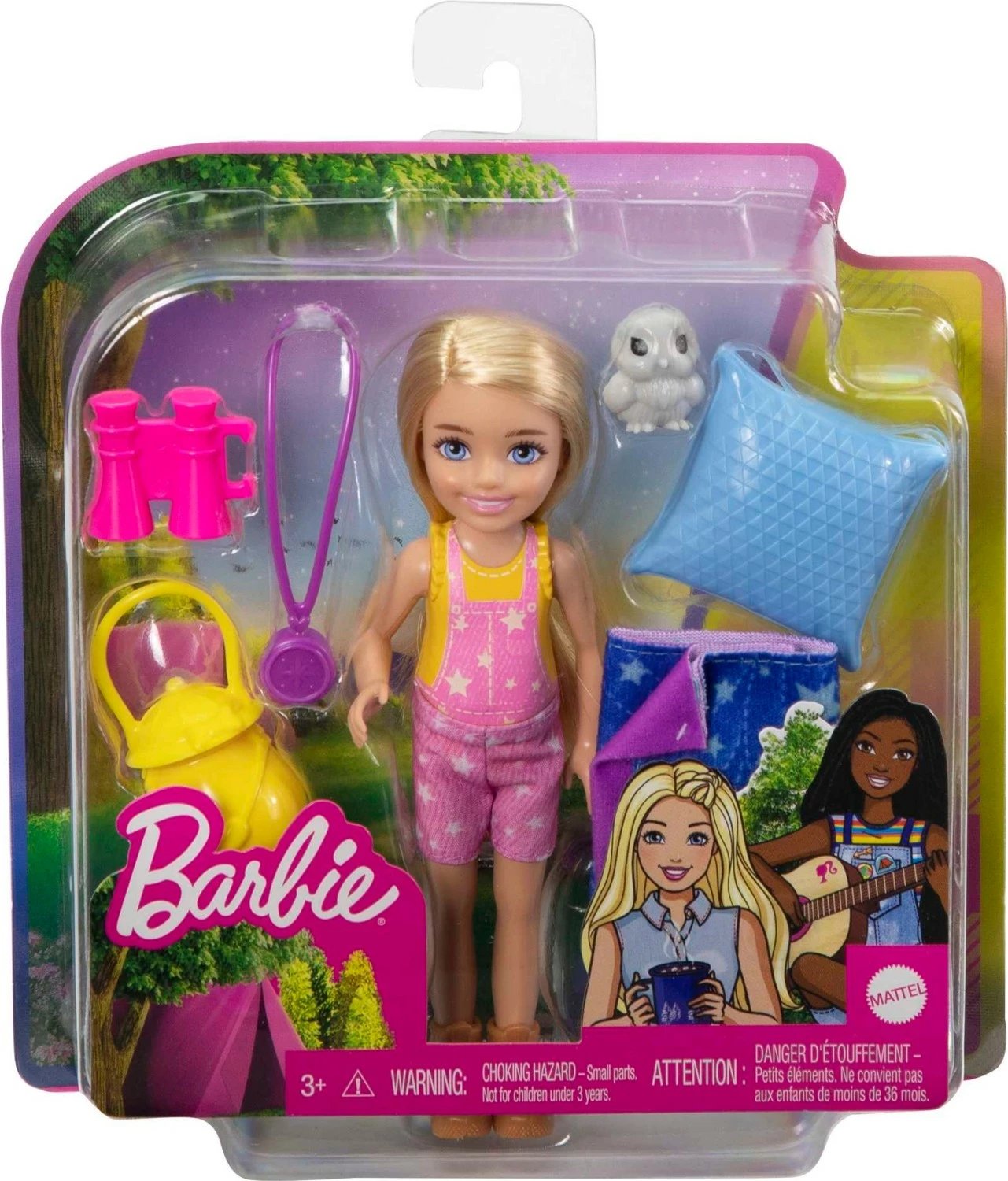 Seti i lojës Barbie Chelsea Aventura në Kampim, me shumë ngjyra