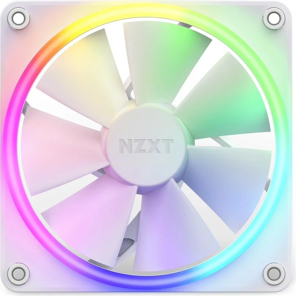 Ventilator kasë NZXT F120 RGB, 12 cm, Bardhë