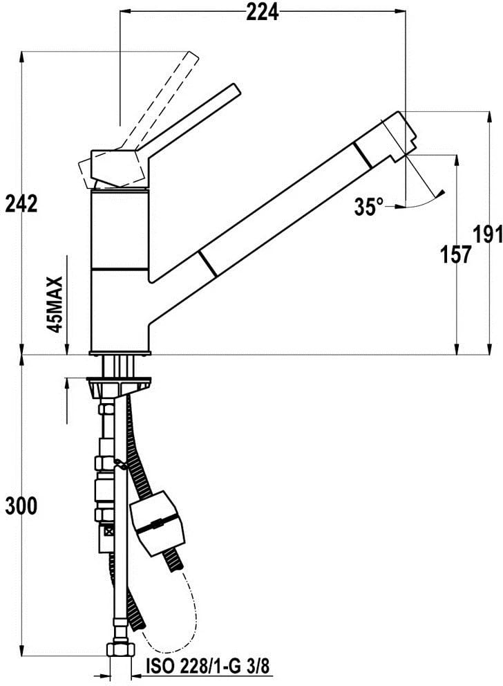 Rubinet kuzhine TEKA AUK 978, Krom