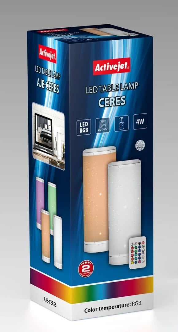 Llambë dekorative LED Activejet AJE-CERES RGB, e bardhë
