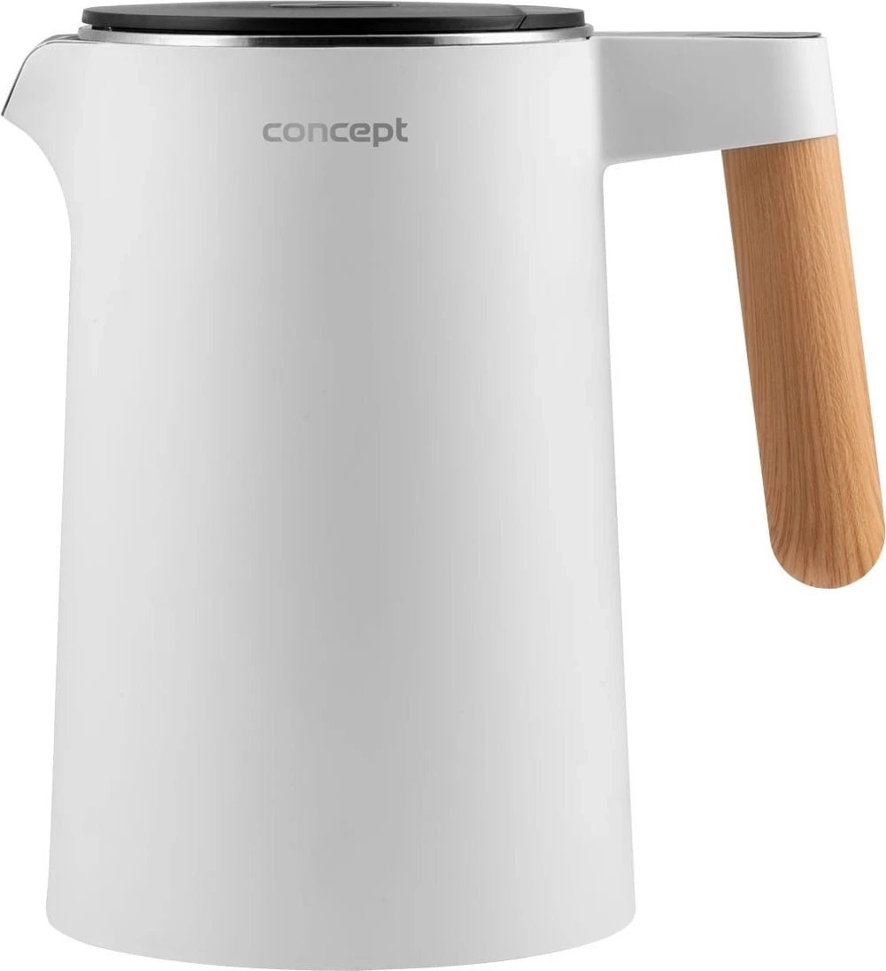 Çajnik elektrik Concept Salt & Pepper RK3300, 1.5L, 2200W, bardhë