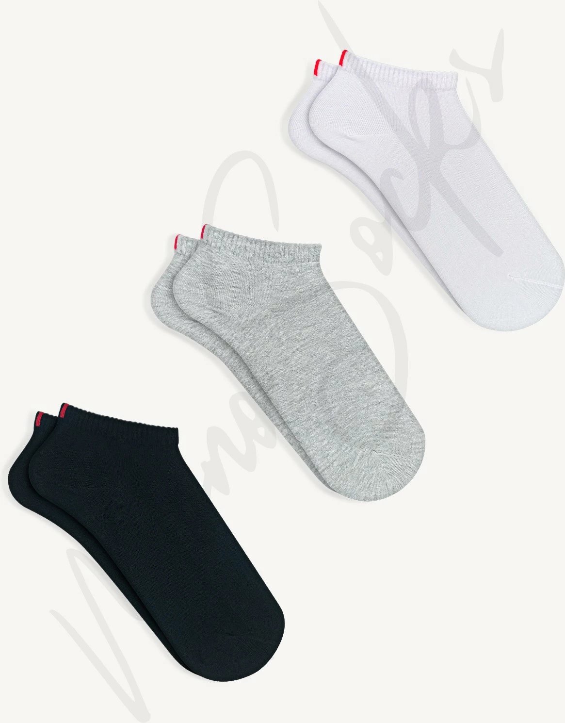 Çorape për femra Mono Socks, shumëngjyrëshe, set 3 copë