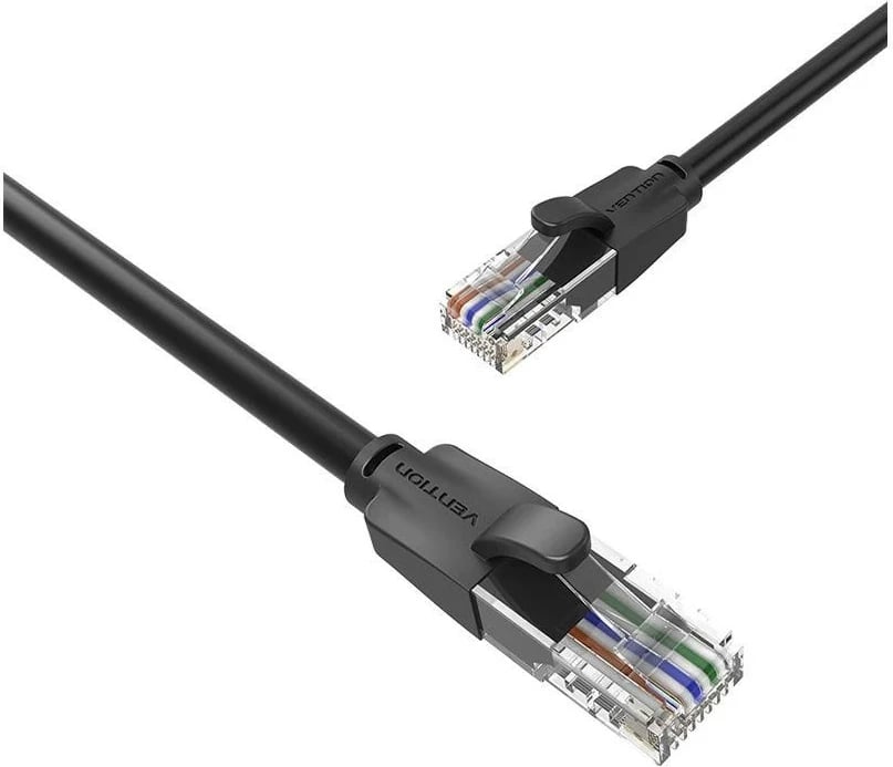 Kabëll rrjeti Vention RJ-45/RJ-45, 5m, i zi