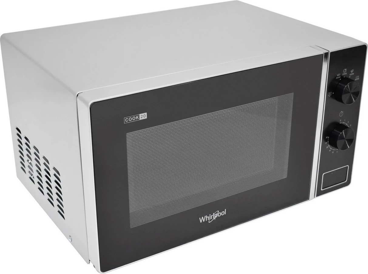 Mikrovalë Whirlpool MWP101SB, 20L, 700W, argjendtë-e zezë