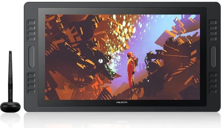 Tablet grafik HUION Kamvas Pro 20, 5080 lpi, 434.88 x 238.68 mm, USB, E zezë