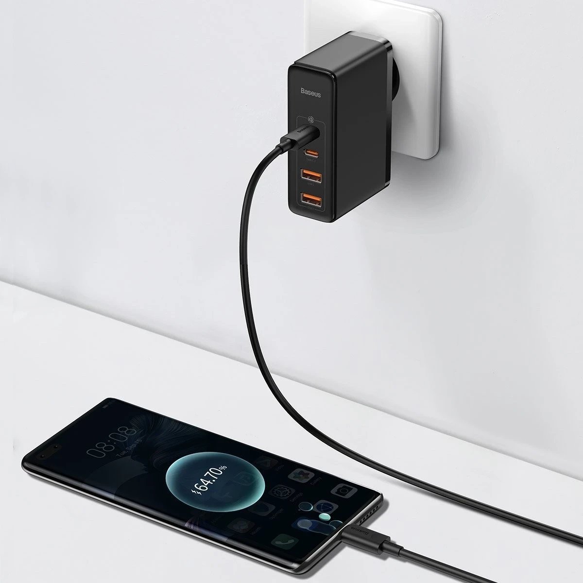 Karikues Baseus GaN2 Pro, 2x USB + 2x USB-C, 100W, EU, i zi