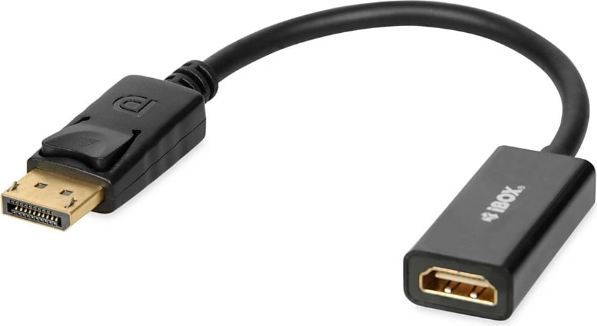 Kabllo adapter nga Display Port në HDMI iBox, argjendtë