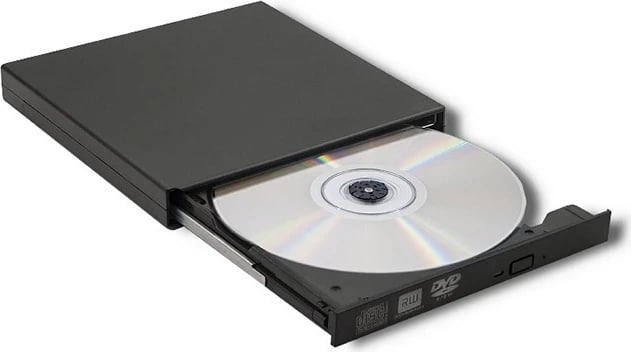 Regjistrues i jashtëm DVD-RW Qoltec 51858, USB 2.0, i zi