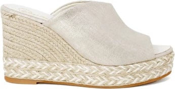 Sandale me taka për femra Espadrilles, ari