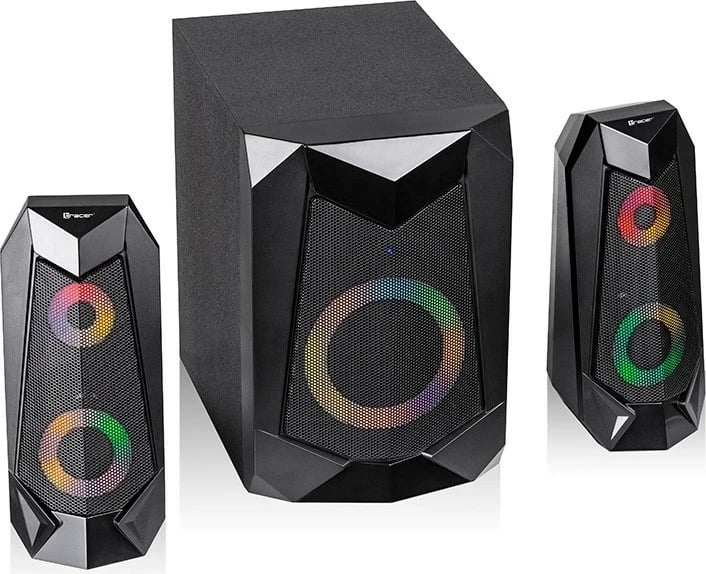 Bokse Tracer 2.1 Hi-Cube RGB Flow Bluetooth TRAGLO46497, ngjyrë e zezë