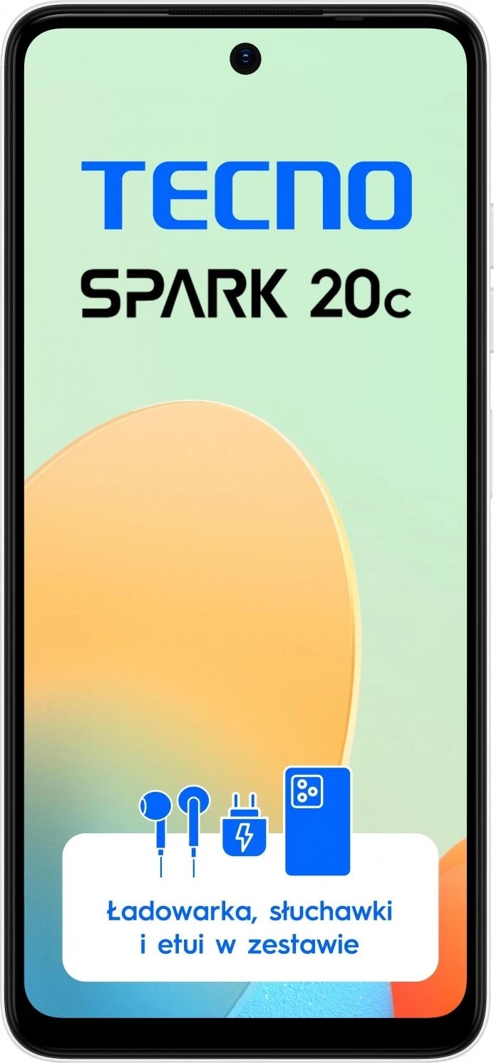 Celular TECNO SPARK 20C, 8/128GB, Misteri i Bardhë