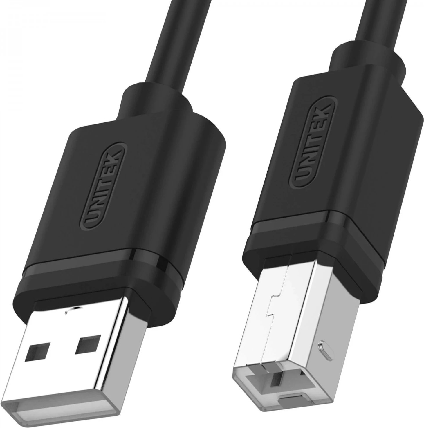 Kabllo USB A/B Unitek, 2.0m, e zezë