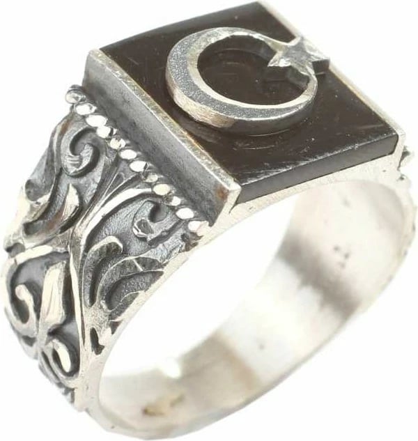 Unazë për meshkuj Nusret Takı, model 925 Sterling Silver, argjendtë