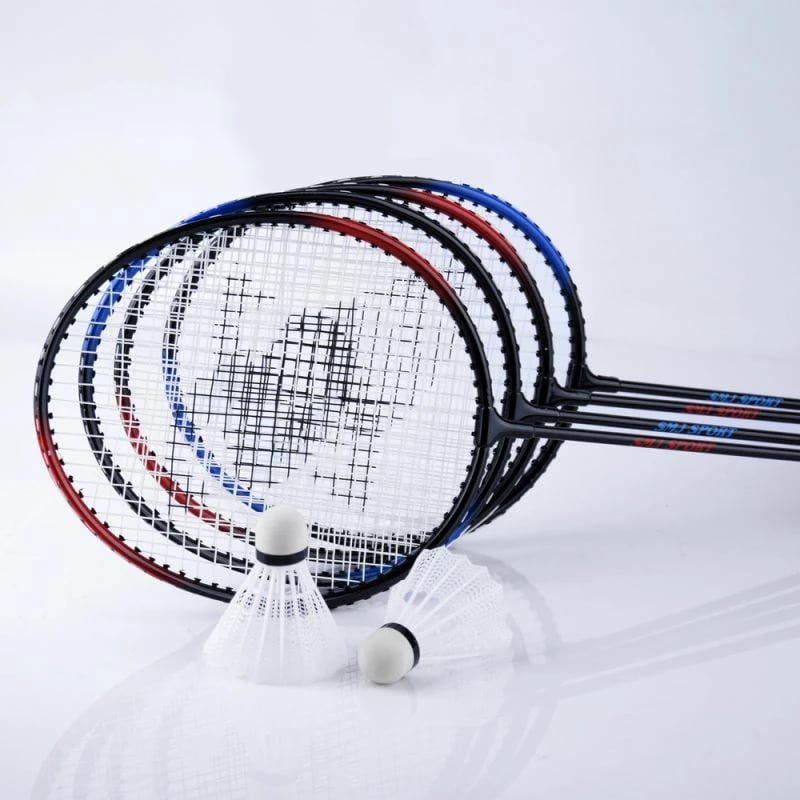 Set badminton për të gjithë, SMJ, me ngjyra të kuqe dhe blu