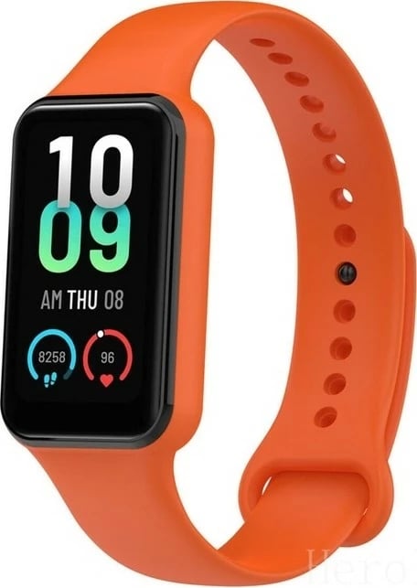 Rrip silikoni Megafox Teknoloji për Xiaomi Redmi Smart Band 2 & Amazfit Band 7, portokalli