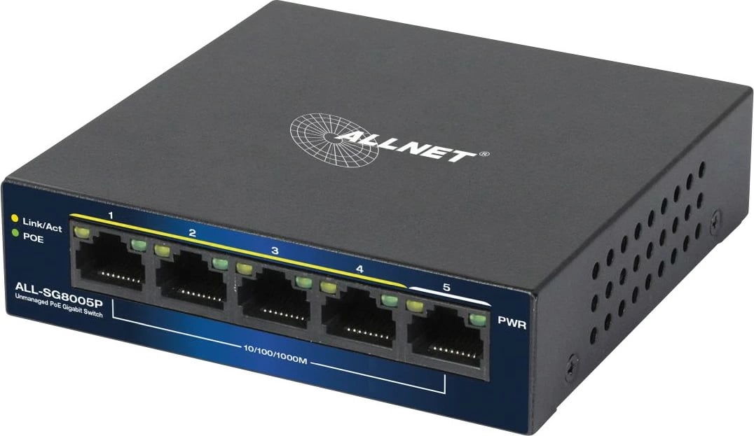 Switch ALLNET ALL-SG8005P, 5 porte, PoE