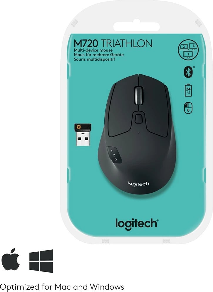 Maus Logitech M720 Triathlon, i zi