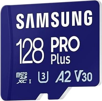 Kartë memorie Samsung Pro Plus, microSDXC, 128GB, 180MB/s