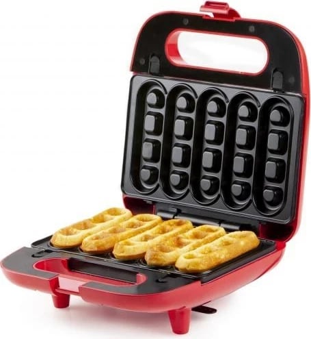 Hekur për waffle Domo DO9242W, 750 W, Kuqe