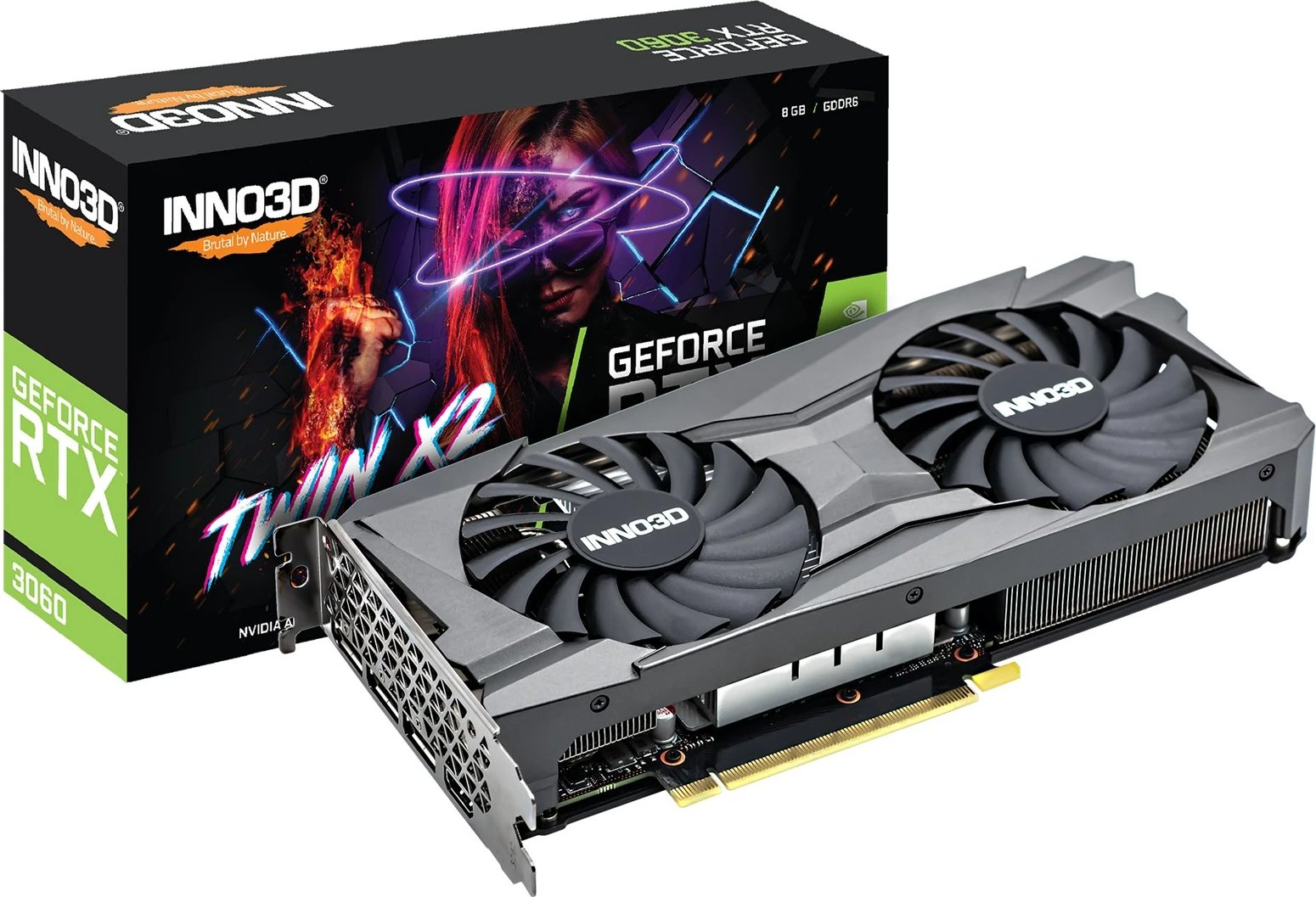 Kartë Grafike Inno3D GeForce RTX 3060 Twin X2, NVIDIA 8 GB GDDR6