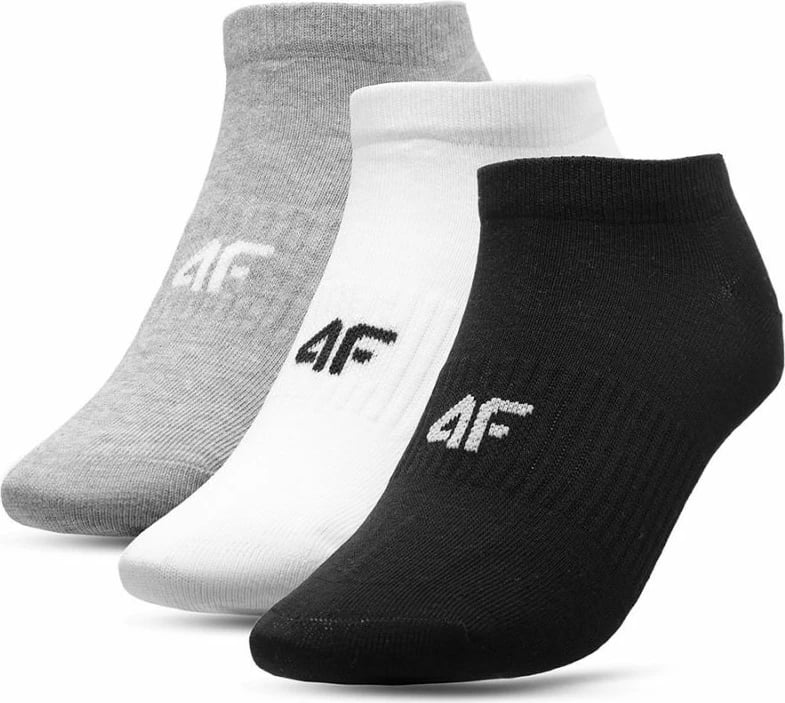Çorape për femra 4F, të bardha, të zeza, të argjendta