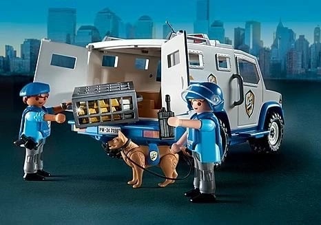 Set ndërtimi Playmobil Action Heroes 71597, Transporter parash