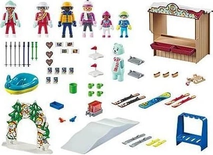 Seti i ndërtimit Playmobil Family Fun 71453, Bota e Skiut