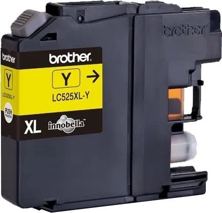 Ngjyrë për printer Brother LC, 525 XL, e verdhë 