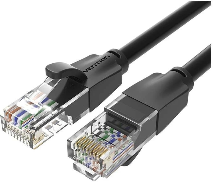 Kabëll rrjeti Vention RJ-45/RJ-45, 5m, i zi