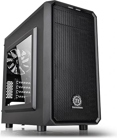 Kasë Thermaltake Versa H15, me dritare, ngjyrë e zezë