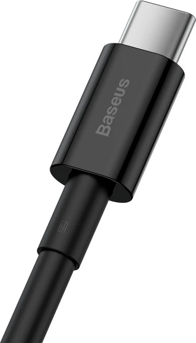 Kabllo karikuese USB në USB-C, Baseus, 66W, 1m, e zezë