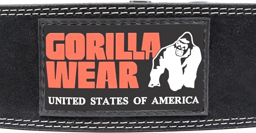 Gorilla Wear 4 Inch Leather Lifting Belt - Black