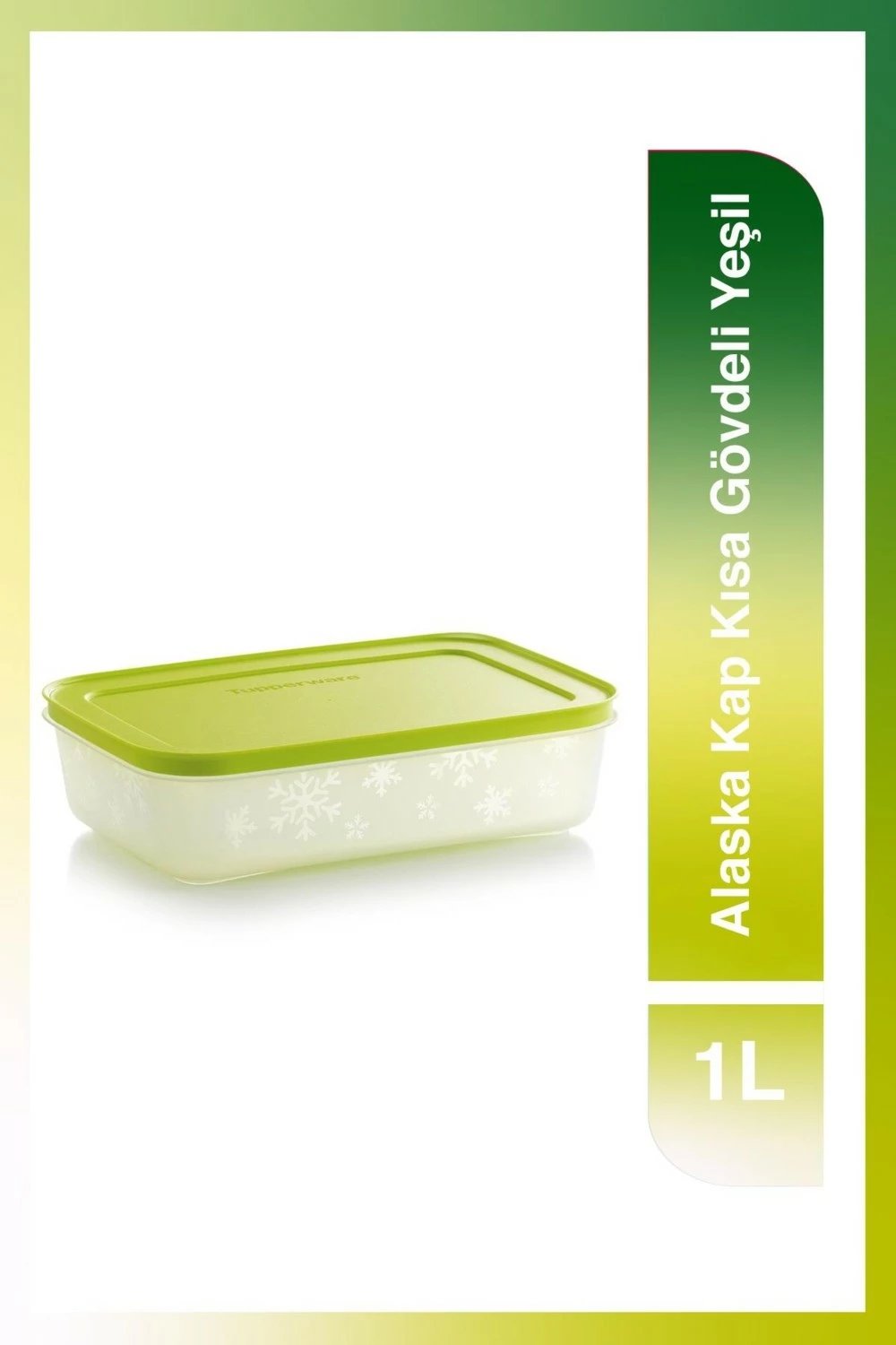 Enë për ruajtje Tupperware Alaska, 1L, e gjelbër