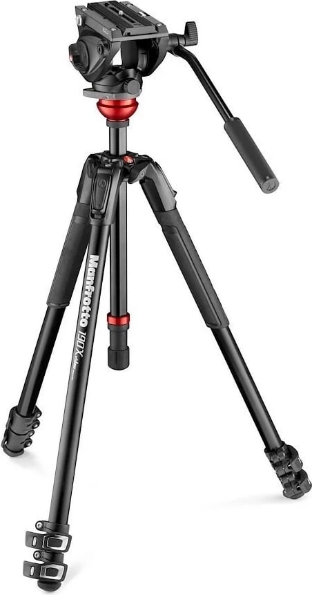 Tripod Manfrotto video kit 190 + head 500AH, i zi