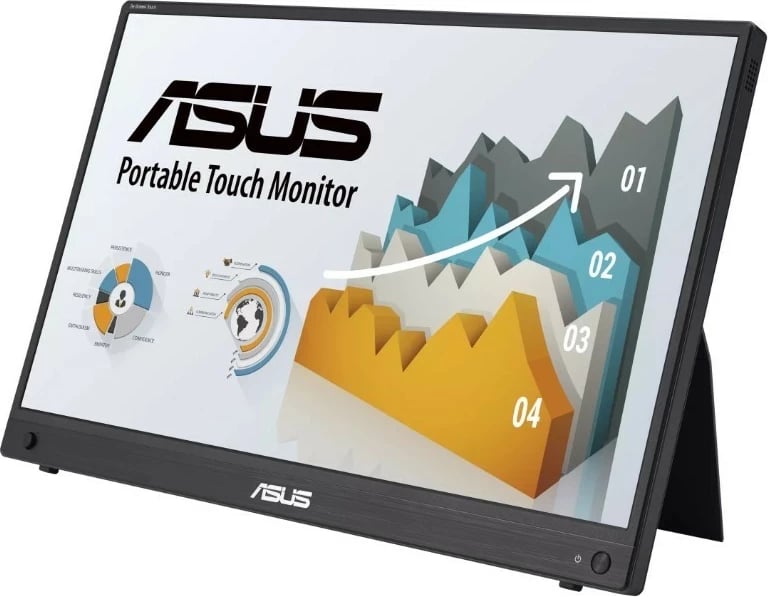 Monitor portativ ASUS ZenScreen Touch MB16AMTR, 15 inch, Full HD, i zi