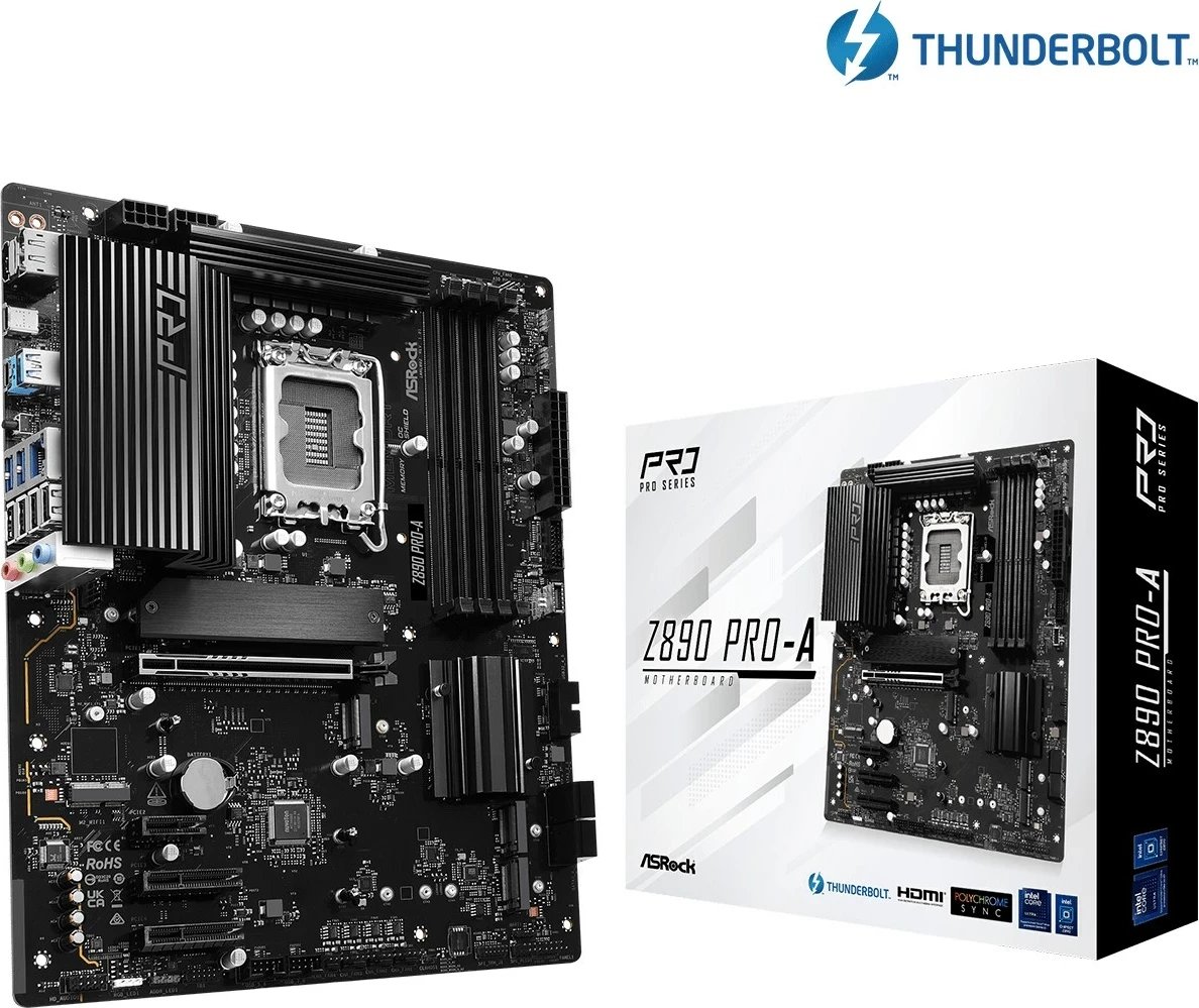 Pllakë amë Asrock Z890 Pro-A, Socket 1851, ATX