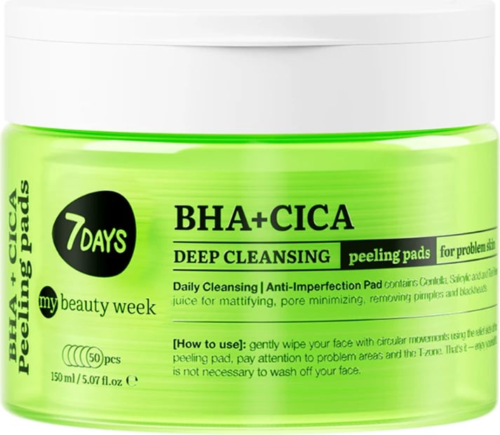 Peeling Pads 7days BHA+CICA, 50 copë