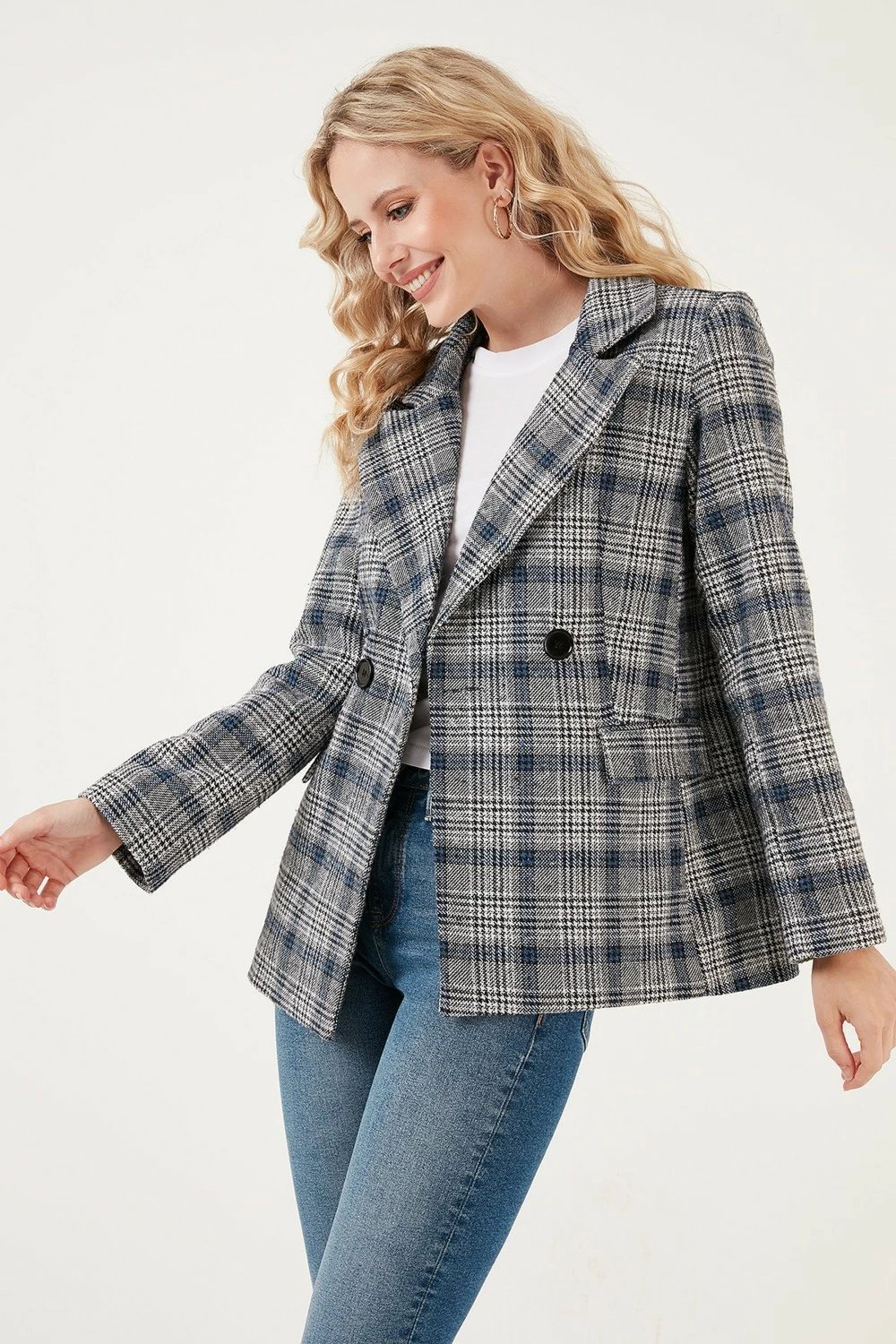 Jakne femra Lela, Blazer 6110382, indigo