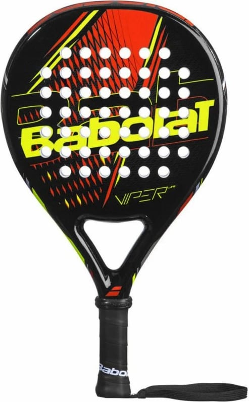 Raketë për padel Babolat Viper 21 Jr për fëmijë, e zezë me të kuqe dhe të verdhë