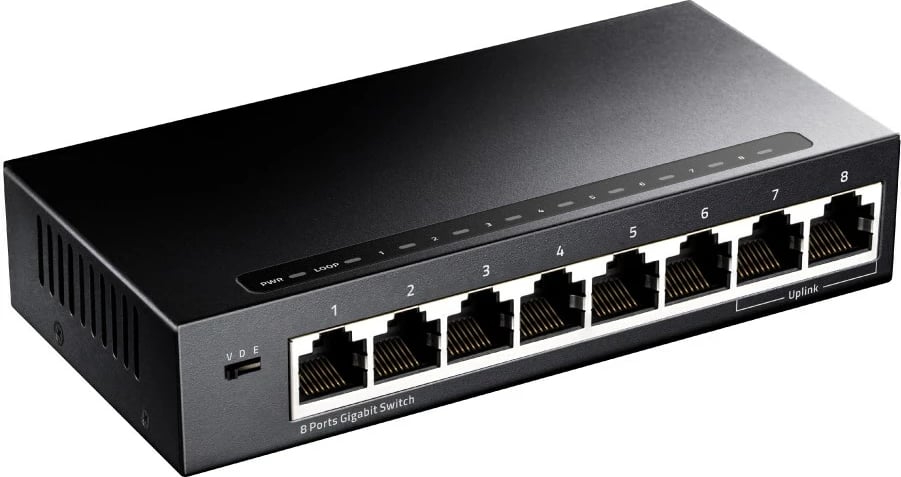 Switch Cudy GS108, 8 porte, Gigabit Ethernet, Zi