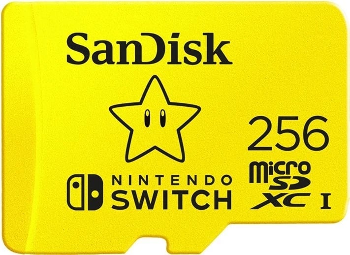 Kartë memorie SanDisk për Nintendo Switch, s A1UHS-l, 256GB