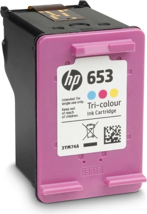 Ngjyrë për printer HP Ink Cartridge 653, tre ngjyra