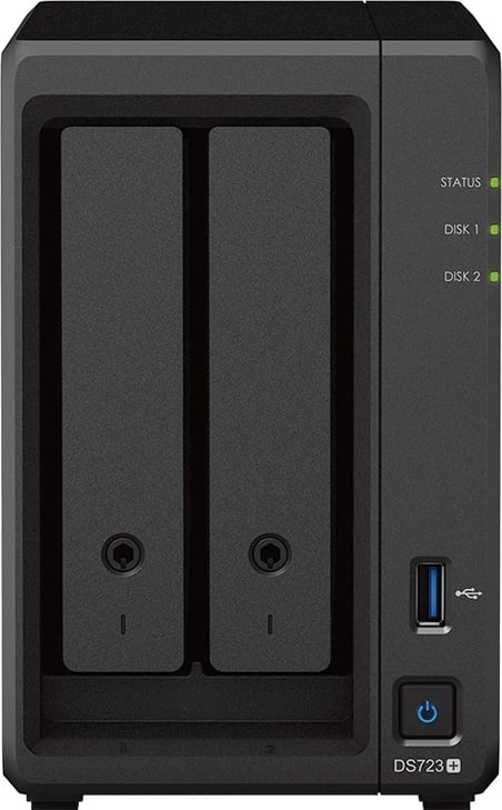 Serveri i ruajtjes NAS Synology DiskStation DS723+, Ethernet LAN, i zi