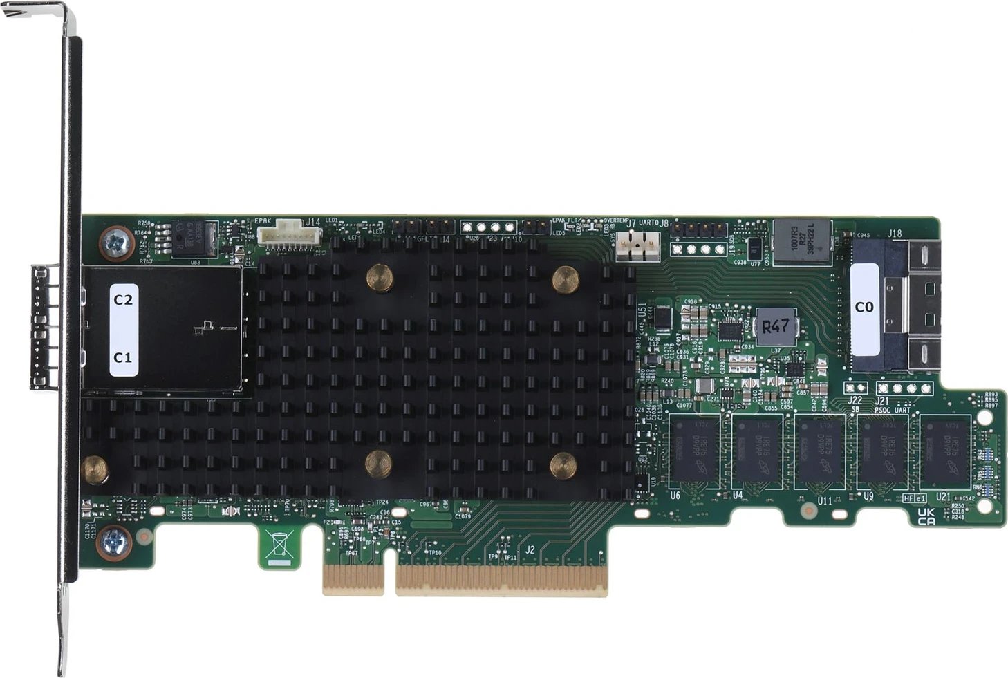 Kontrollues RAID Broadcom 9580-8i8e, PCI Express x8 4.0, 12 Gbit/s