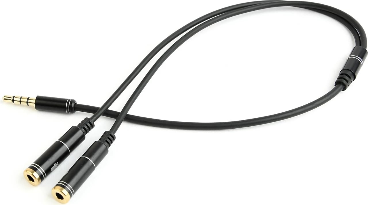 Kabllo përshtatëse audio Gembird, (0.2 m 2 x 3.5mm)