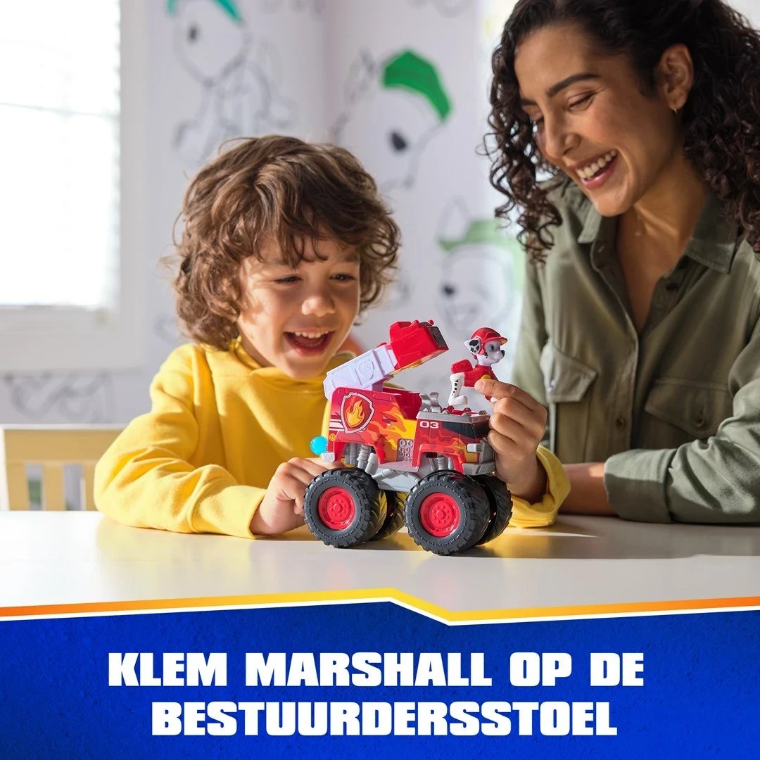 Vetura lodër SPIN MASTER PAW Patrol Marshall, e kuqe