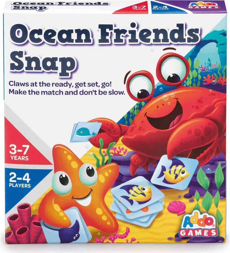 Set lodër për fëmijë Addo Games Ocean Friends Snap Mini Card Game