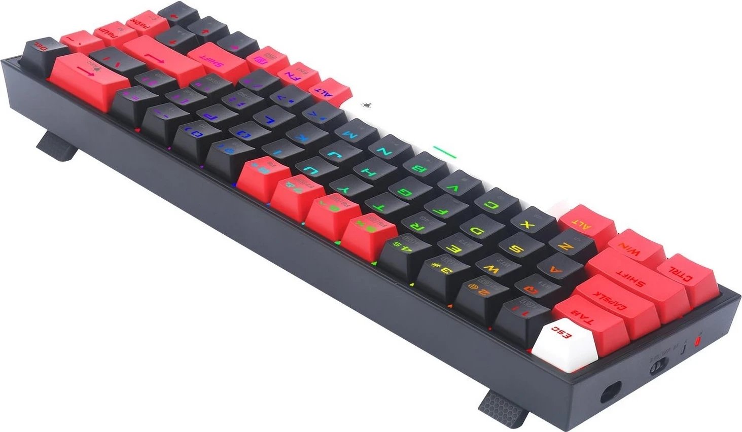 Tastierë Redragon K631 PRO, me butona mekanikë dhe ndriçim RGB, e zezë